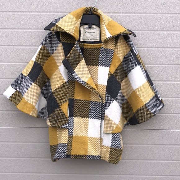 Anthropologie Jackets & Blazers - Anthropologie Cartonnier Cape Coat Jacket Small